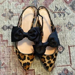 J. Crew sling back flats